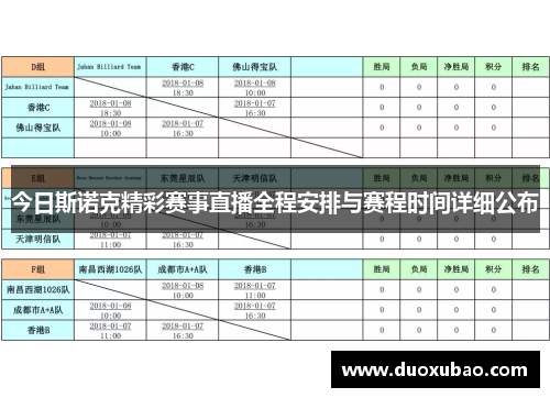今日斯诺克精彩赛事直播全程安排与赛程时间详细公布